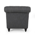 64.25 Button Tufted Chaise Lounge Chair with Birch Legs