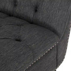 64.25 Button Tufted Chaise Lounge Chair with Birch Legs