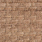 Handwoven Seagrass Coffee Table with Open Shelf - Rectangular Wicker Center Table for Living Room, Coastal Boho Style