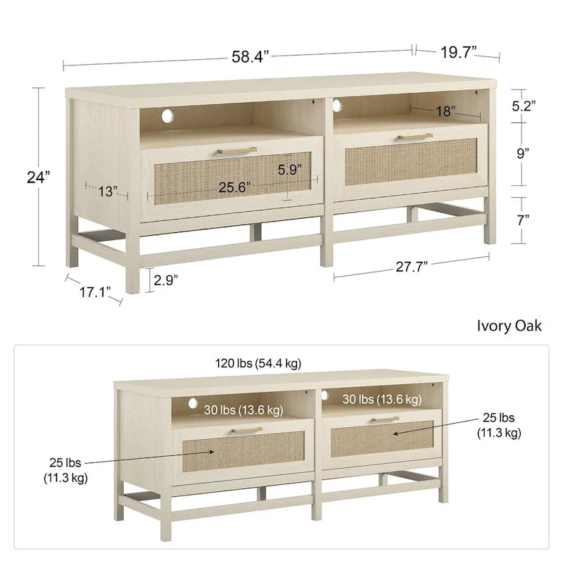 Leeds TV Stand for TVs up to 60