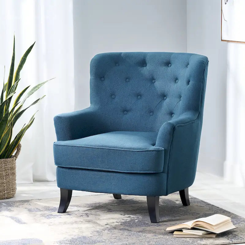 Anikki Tufted Fabric Club Chair