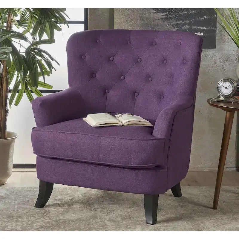Anikki Tufted Fabric Club Chair