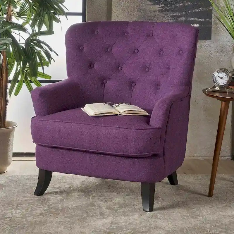 Anikki Tufted Fabric Club Chair