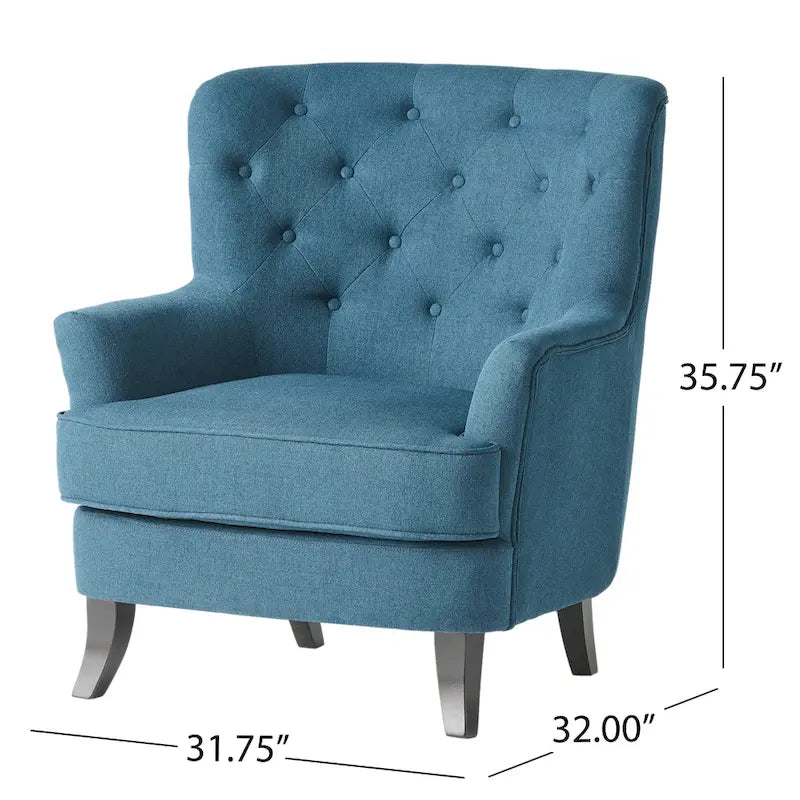 Anikki Tufted Fabric Club Chair
