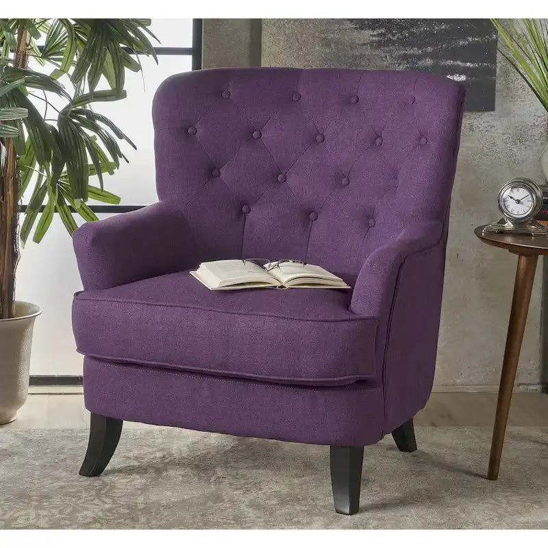 Anikki Tufted Fabric Club Chair