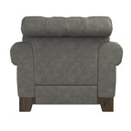 Greenwich Tufted Scroll Arm Nailhead Chesterfield Chair