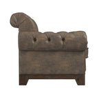Greenwich Tufted Scroll Arm Nailhead Chesterfield Chair