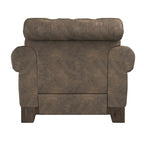 Greenwich Tufted Scroll Arm Nailhead Chesterfield Chair