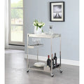 Contemporary All Metal Tea Cart