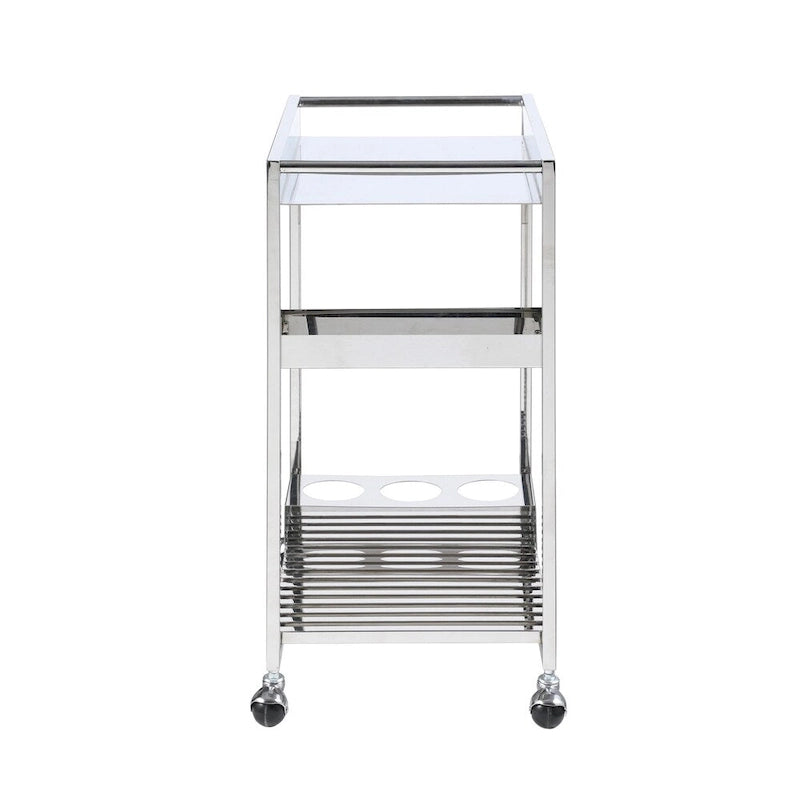 Contemporary All Metal Tea Cart