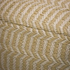 16 Hand Woven Pouf Ottoman, Sand by National Tree Company - 16 in