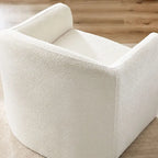 31.2 Inch Nordic Wide Boucle Upholstered Barrel Accent Chair