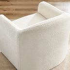 31.2 Inch Nordic Wide Boucle Upholstered Barrel Accent Chair