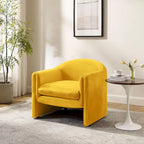 31.2 Inch Nordic Wide Boucle Upholstered Barrel Accent Chair