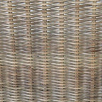 Natural Rattan Cushioned Dining Accent Chair