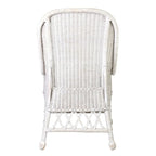 Natural Rattan Cushioned Dining Accent Chair
