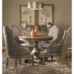 Sylvana Light Grey Wood Round Table