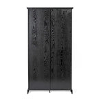 Farmhouse Storage Cabinet with Adjustable Shelves and Sliding Barn Door - 16.75D x 36.25W x 68H
