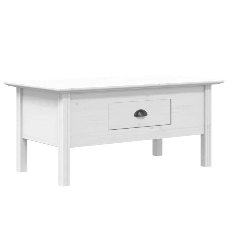 Coffee Table Accent Side Table for Living Room BODO Solid Wood Pine - 39.4x21.7x17.7