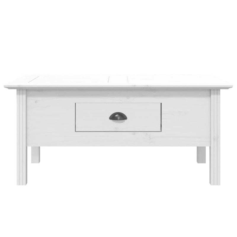 Coffee Table Accent Side Table for Living Room BODO Solid Wood Pine - 39.4x21.7x17.7