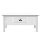 Coffee Table Accent Side Table for Living Room BODO Solid Wood Pine - 39.4x21.7x17.7