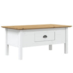 Coffee Table Accent Side Table for Living Room BODO Solid Wood Pine - 39.4x21.7x17.7