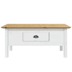 Coffee Table Accent Side Table for Living Room BODO Solid Wood Pine - 39.4x21.7x17.7