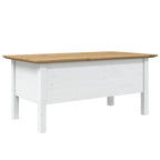 Coffee Table Accent Side Table for Living Room BODO Solid Wood Pine - 39.4x21.7x17.7