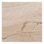 Izzat Square Marble Accent Table - 21 In W x 21 In D x 12 In H - 21Wx21Dx12H