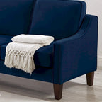 Modern Loveseat Sofa for Living Room Upholstered Velvet Small Couch - 51.5L x 29 W x 34.25 H , Seat height: 18