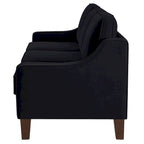 Modern Loveseat Sofa for Living Room Upholstered Velvet Small Couch - 51.5L x 29 W x 34.25 H , Seat height: 18